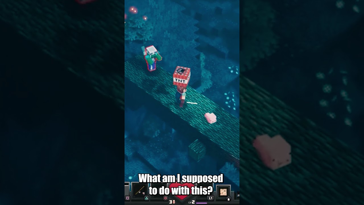 Minecraft Dungeons Funny Moments Part 1 #gaming #minecraft #shorts