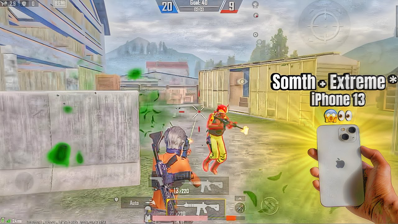 Somth + Extreme 🔥 iPhone 13 😱 Best par fomss 😎And 60 FPS ❤️Hacker 🥵BGMI 