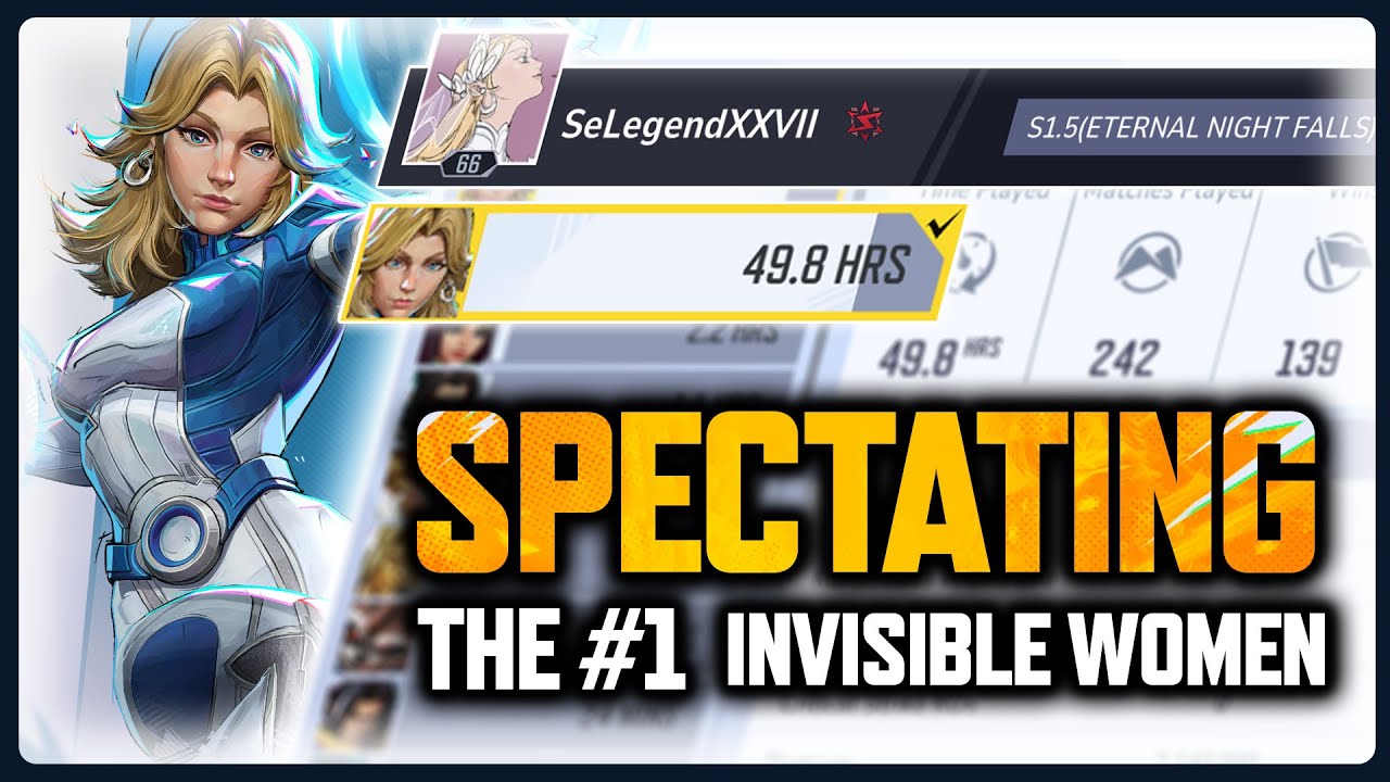 SPECTATING The #1 Invisible Women in Marvel Rivals - Season 1.5