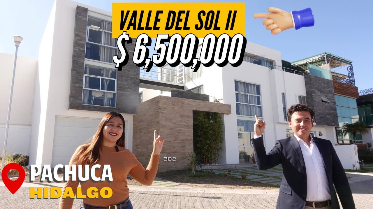 CASA EN VENTA EN VALLE DEL SOL, PACHUCA HIDALGO - $6,500,000 - LUJO MODERNO, 5 RECÁMARAS, SAUNA