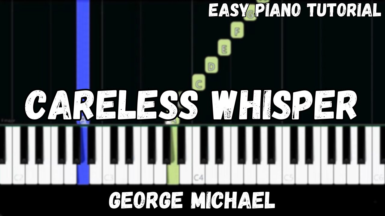 George Michael - Careless Whisper (Easy Piano Tutorial)