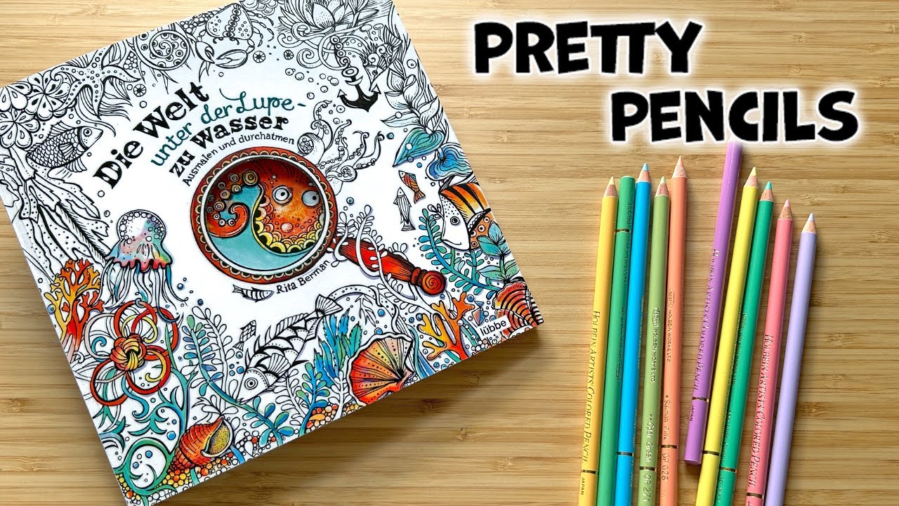 Coloring Rita Berman Die Welt unter der Lupe - zu Wasser Coloring Book with Colored Pencils