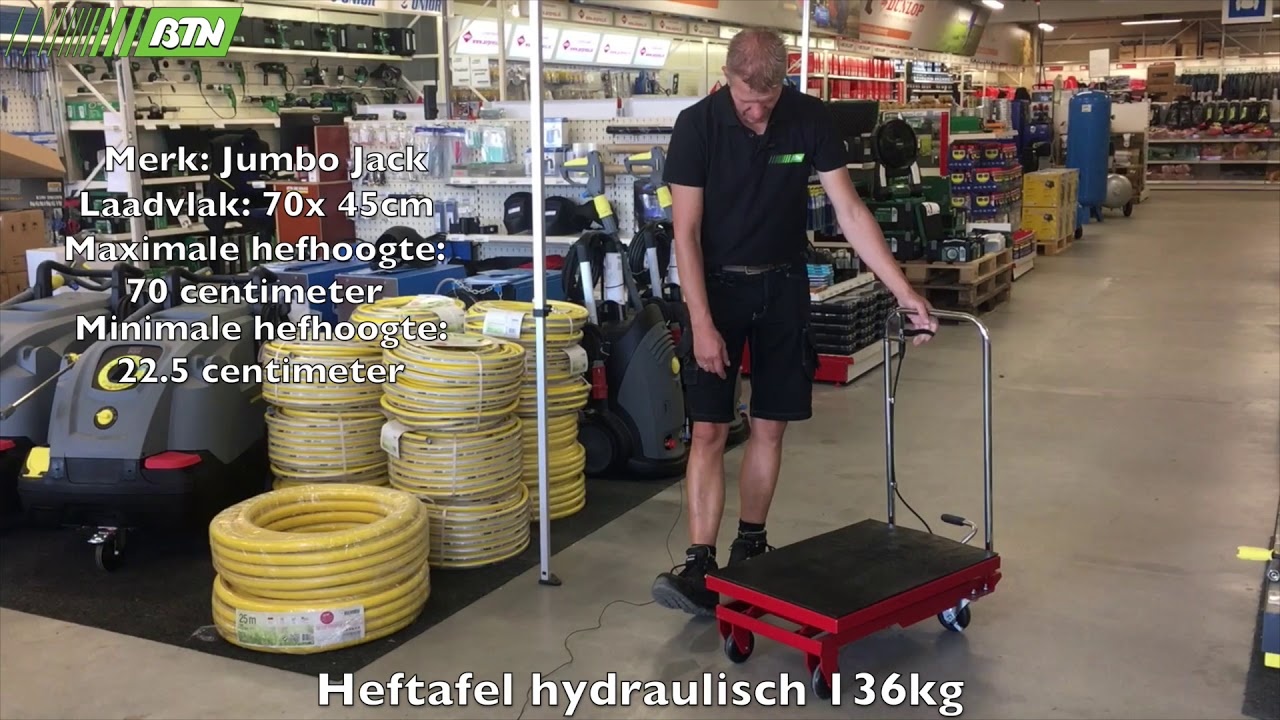 Heftafel hydraulisch 136kg - BTN de Haas