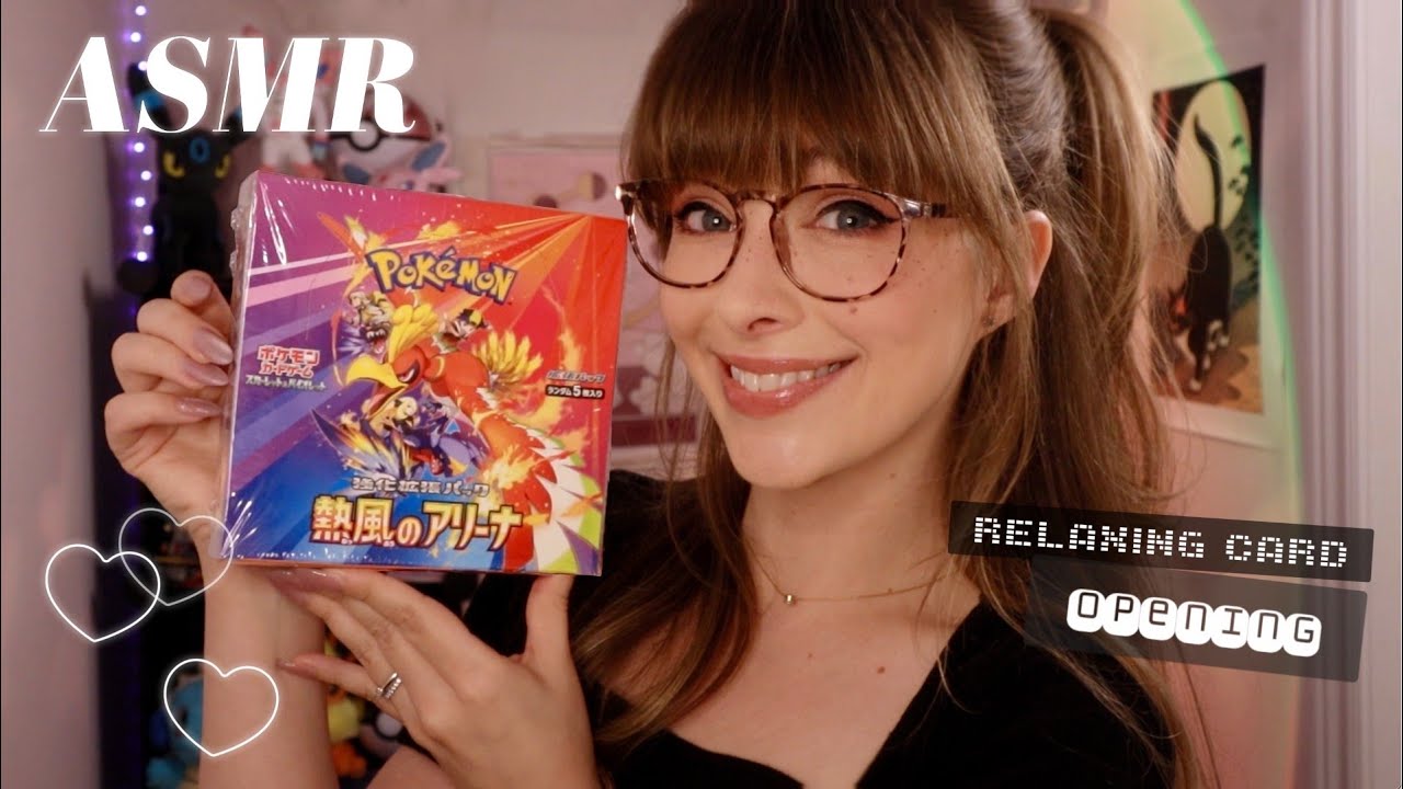 ASMR 🔥 Heatwave Arena Booster Box Break! ⊹ ࣪ ˖ Pokémon Card Opening To Relax You! 💤