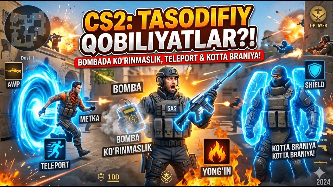 CS2, LEKIN HAR RAUNDDA YANGI QOBILIYAT! 😱