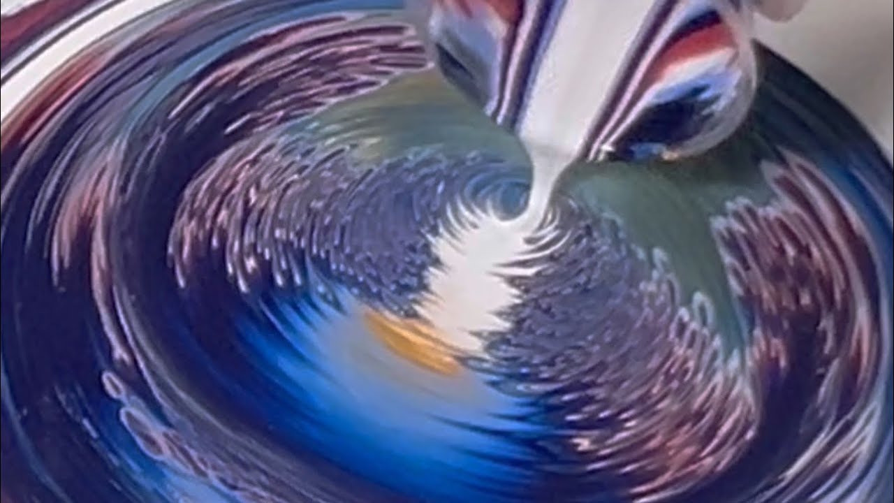 These Colors Together Are Amazing! - Double Galaxy Pour - Fluid Art