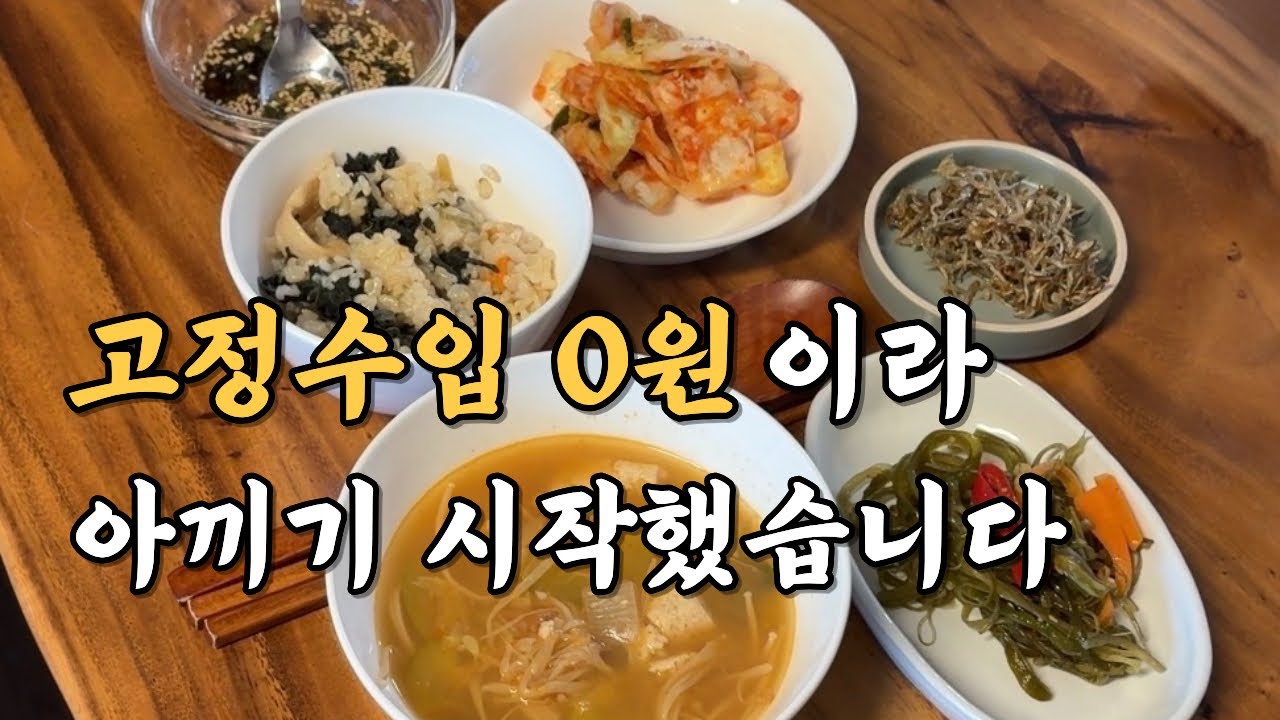 30대 무직 백수의 저소비 생활 브이로그