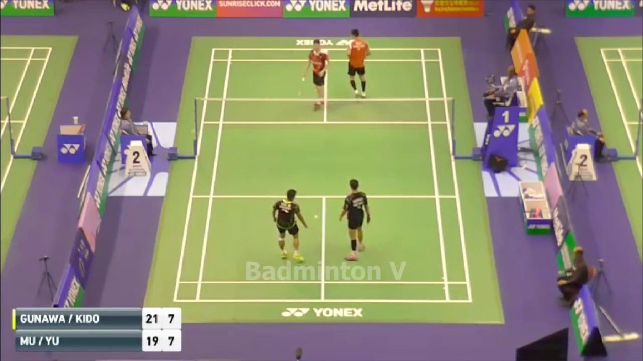 Hendra Aprida GUNAWAN Markis KIDO vs LEE Sheng Mu LIN Chia Yu badminton cup hongkong 2016