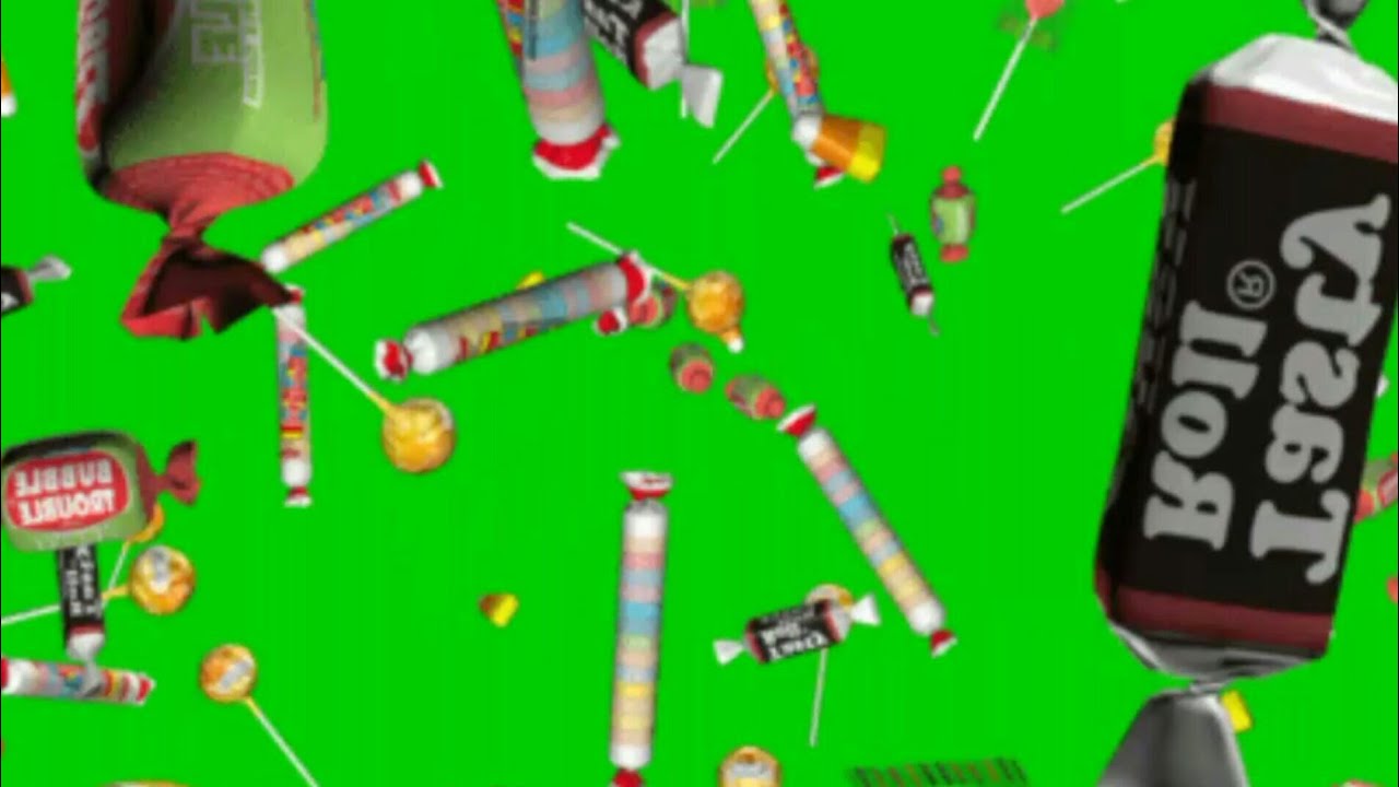green screen candy falling (chocolate) HD fx effect that MUST WATCH by everyone.