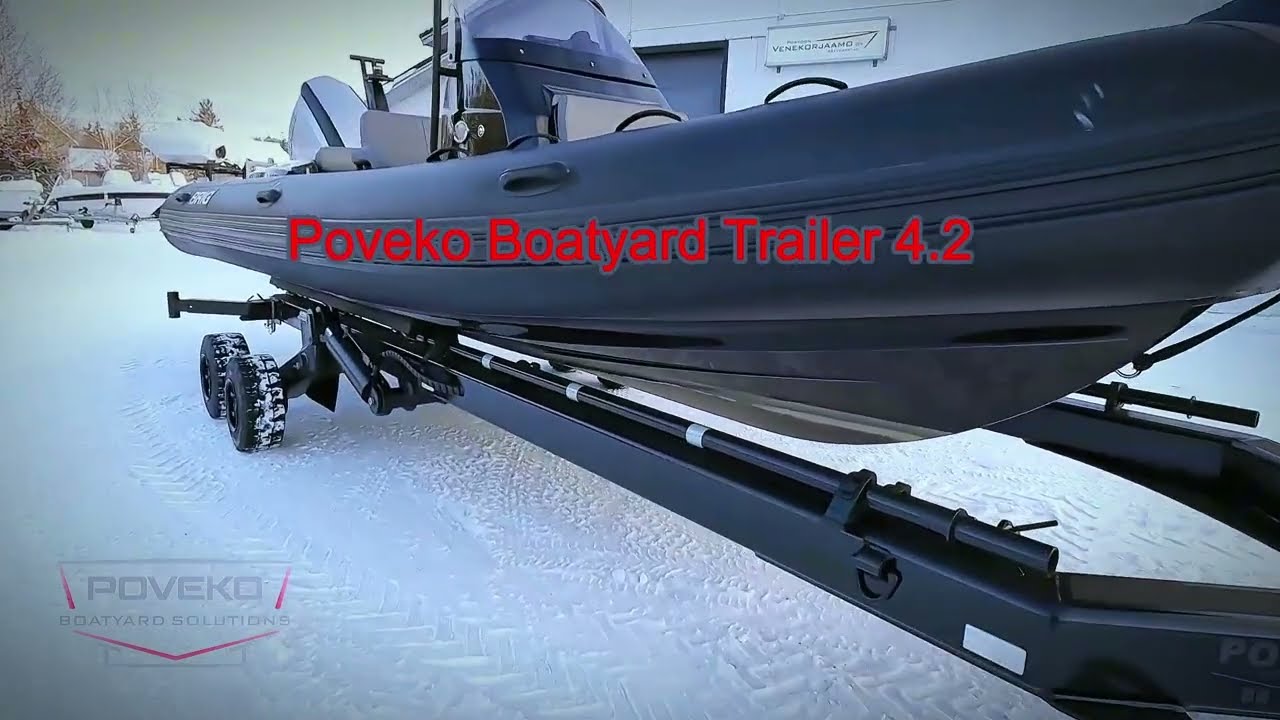 Poveko 4.2 Hydraulic Boat Trailer