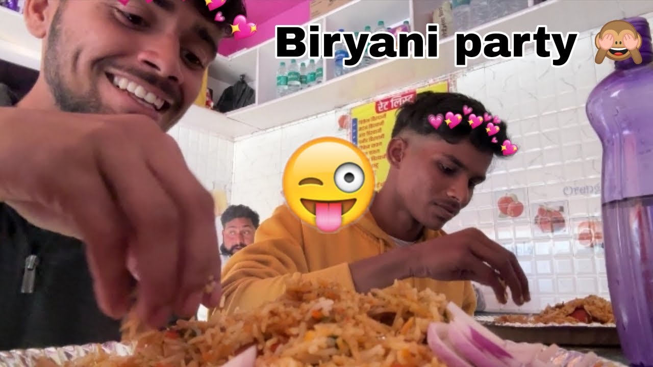 Biryani party with monu bhaiya #viral #trending #vlog #vlogging #dailyvlog 