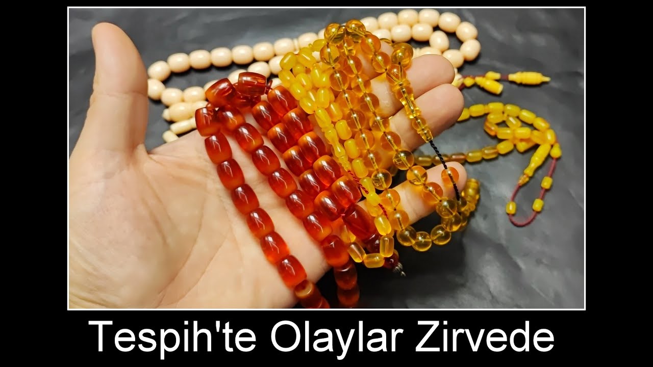 Osmanlı sıkması rengine dönen Bakalit Tesbih.
