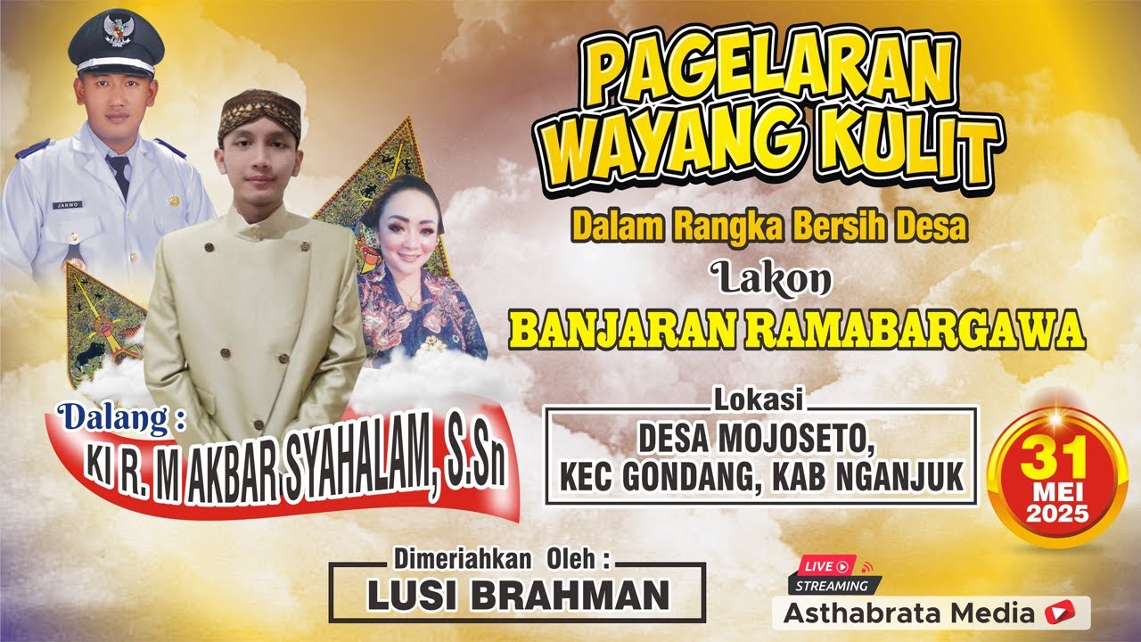 WAYANG KULIT KI R M AKBAR SYAHALAM S.SN // LAKON BANJARAN RAMABARGAWA // BT LUSI BRAHMAN