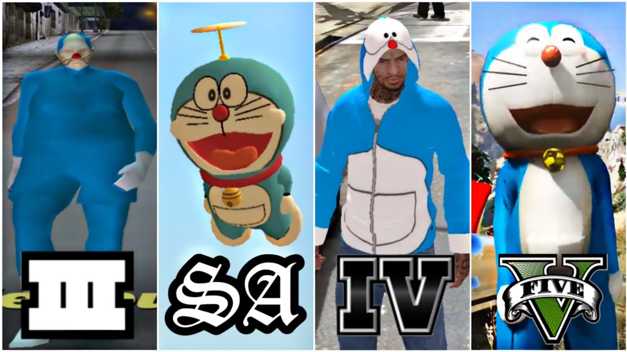 Doraemon 🇯🇵 in GTA Games | DORAEMON Evolution