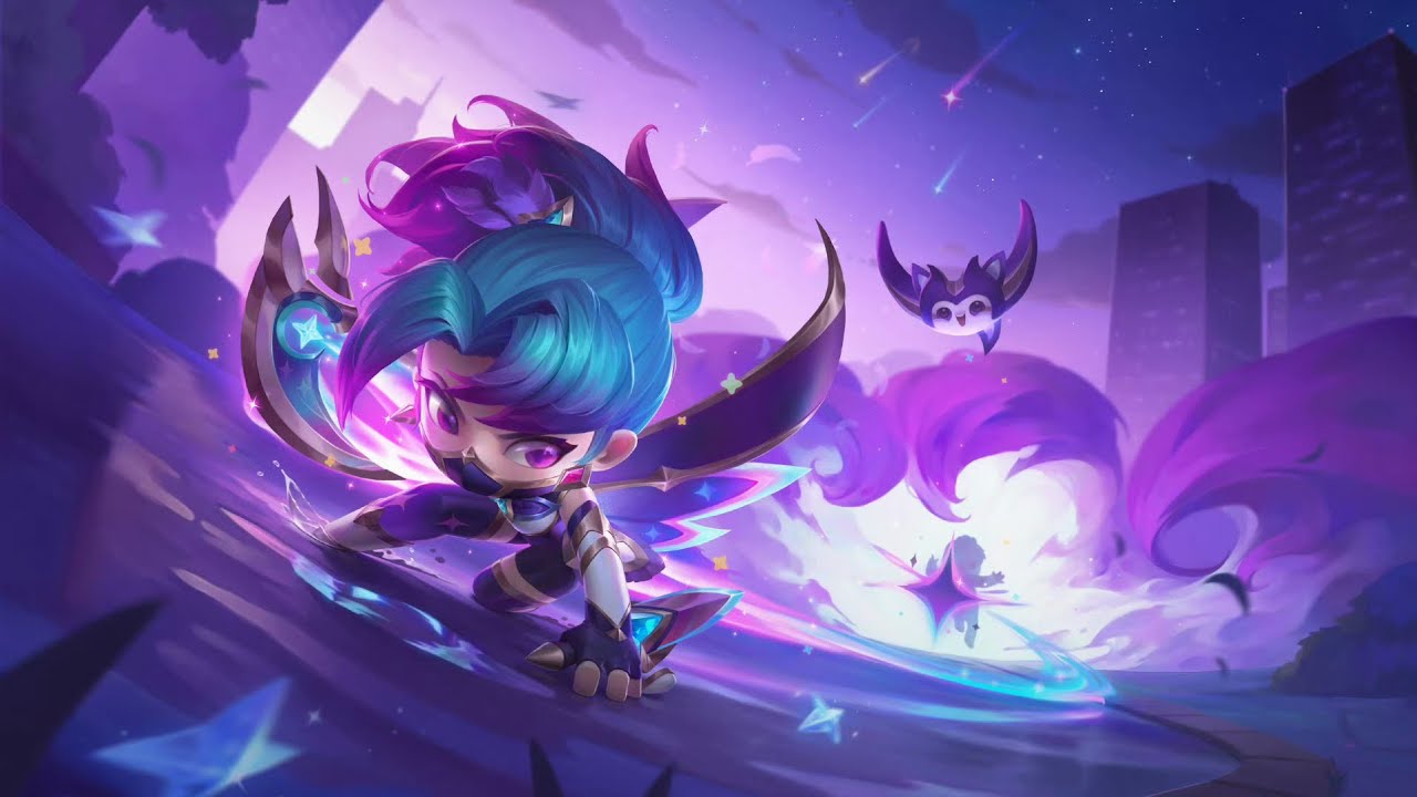 Cinematic Akali Star Guardian Chibi - TFT: Golden Spatula