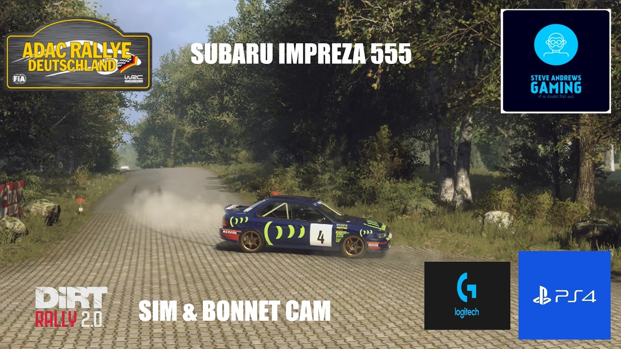 Subaru Impreza 555 - DiRT Rally 2.0 - Germany - pushing very hard!!