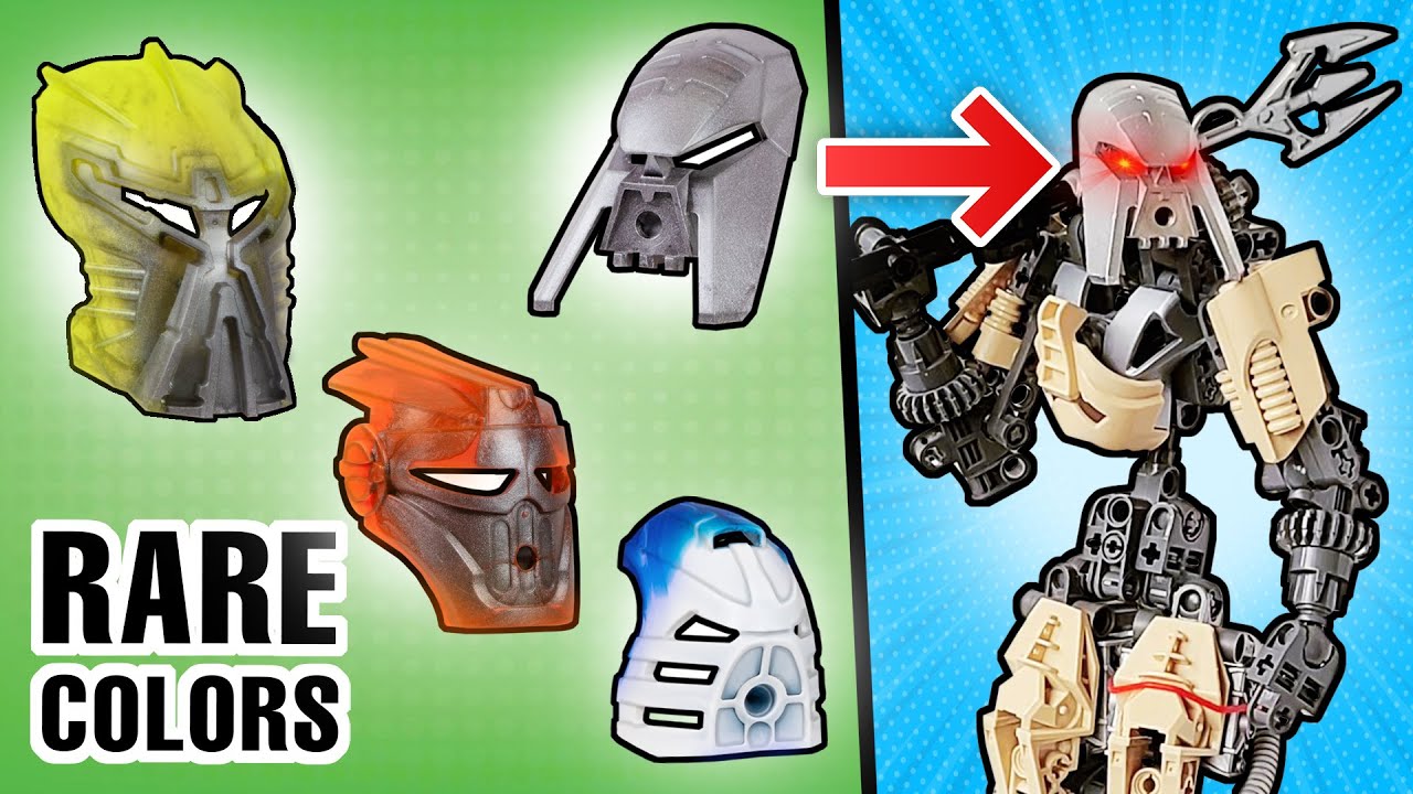 Использование масок BIONICLE ограниченного выпуска для создания грандиозных самодельных моделей