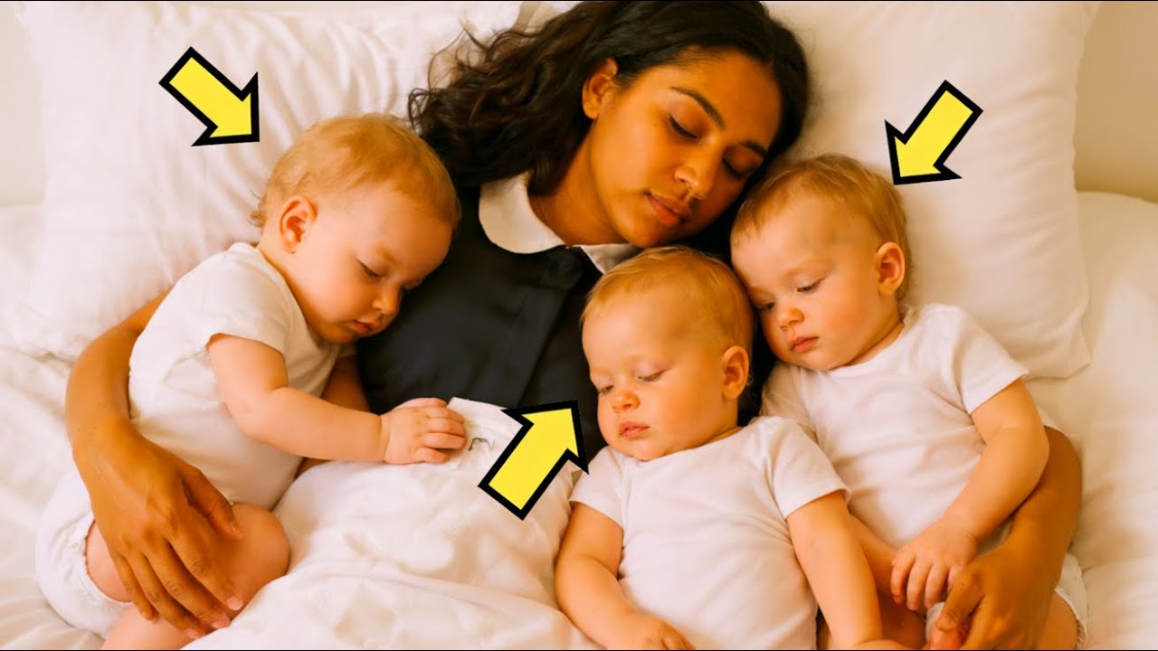 TRIPLEȚII OMULUI DE AFACERI VĂDUV NU DORMEAU DELOC… PÂNĂ CÂND FIICA ADOPTIVĂ A FĂCUT CEVA CE…