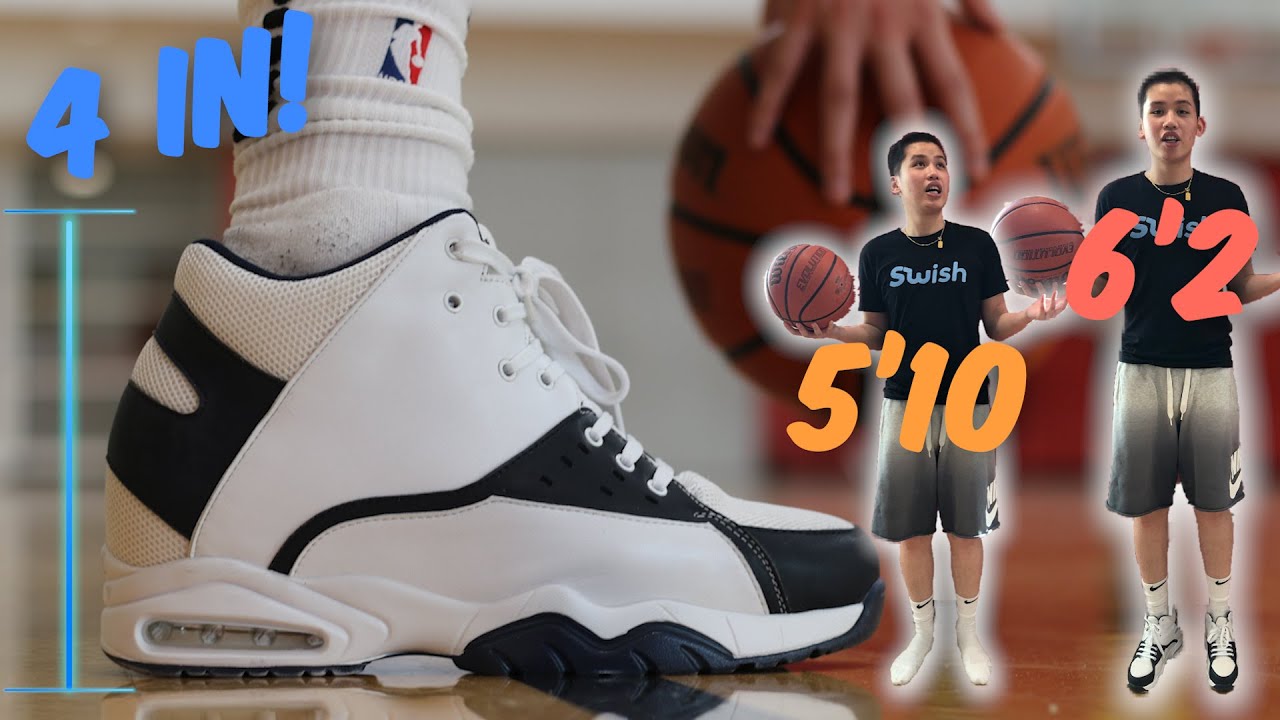 Playing Basketball in Height Increasing Shoes! | I'm 5'10 and they made me 6'2