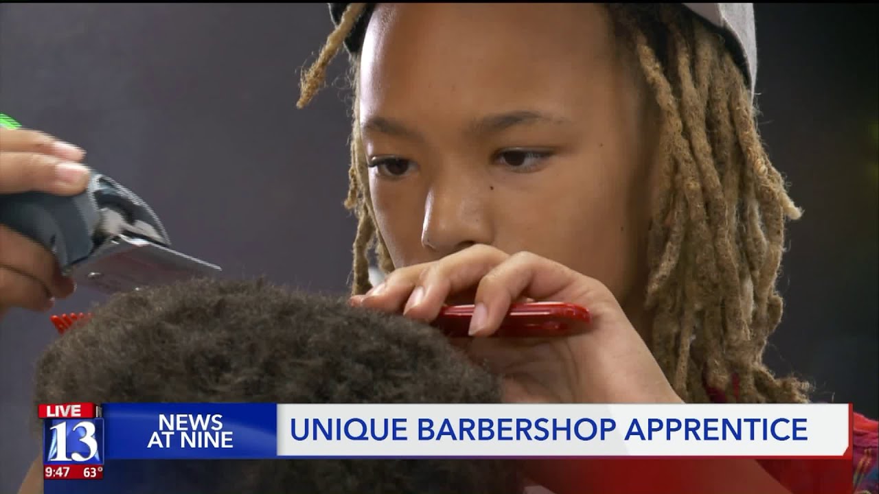 Utah Boy Training as 4th-Generation Barber