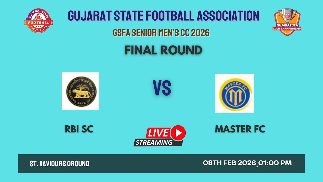 GSFA SENIOR MEN'S CLUB CHAMPIONSHIP 2026 | RBI SC VS MASTER FC | FINAL ROUND