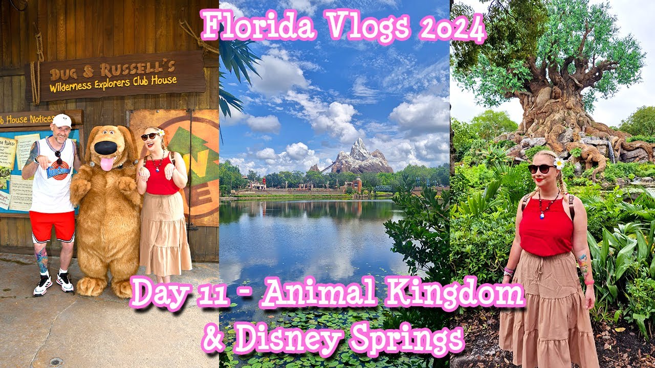 Florida Vlogs 2024 - Day 11 - Animal Kingdom & Disney Springs - ItsMeAshleigh