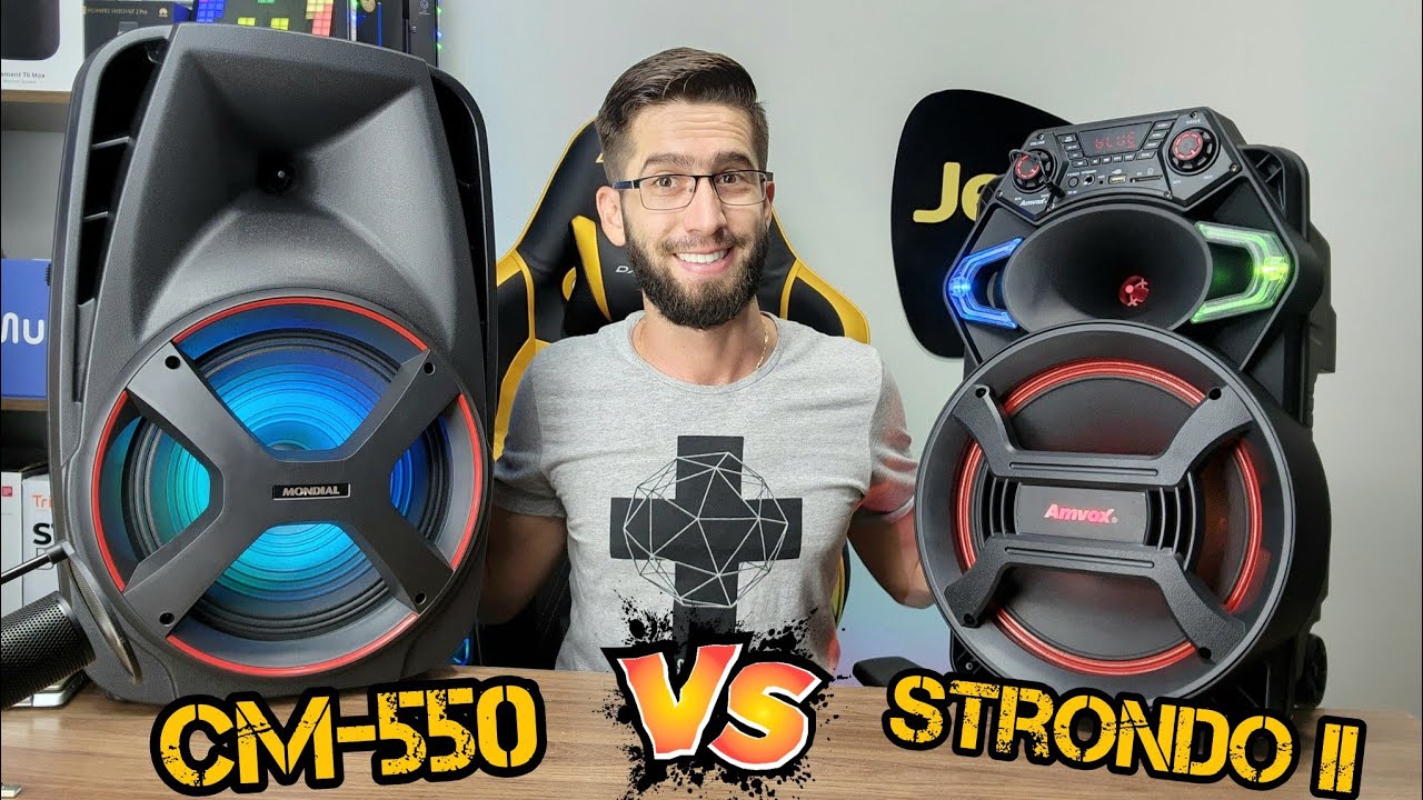 MONDIAL CM-550 550W Vs AMVOX STRONDO II 550W:Qual é a melhor Caixa de Som Amplificada? (Comparativo)