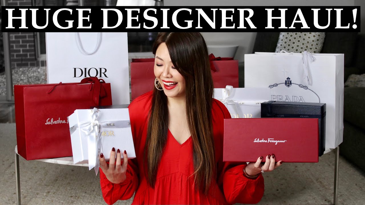 HUGE DESIGNER HAUL 2021 - DIOR, PRADA & FERRAGAMO | New BAG, SHOES & more! 👜 👠 Mel in Melbourne