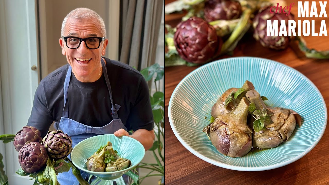 CARCIOFI ALLA ROMANA Ricetta Originale come in TRATTORIA (e come li fa mia Madre) - Chef Max Mariola
