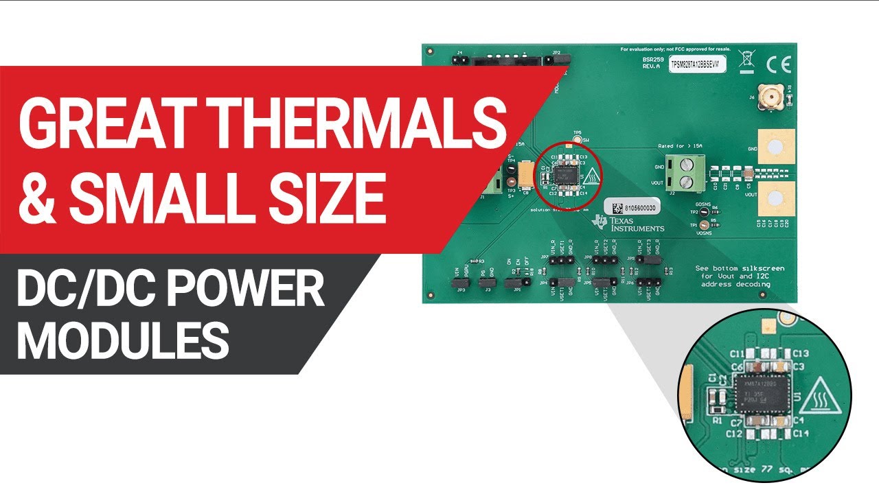 Achieve Small Size and Great Thermal Performance with DC/DC Power Modules