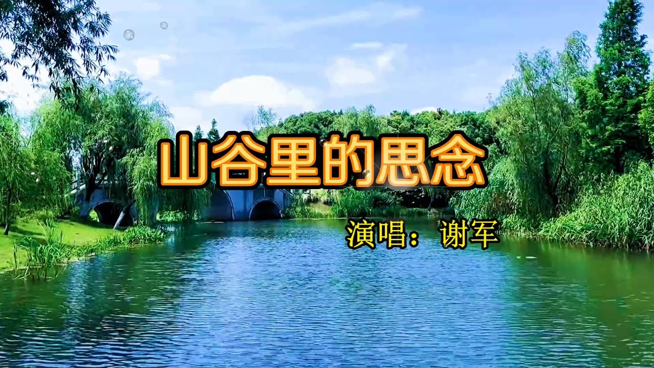 一首老情歌《山谷里的思念》优美动听的旋律,越听越有味