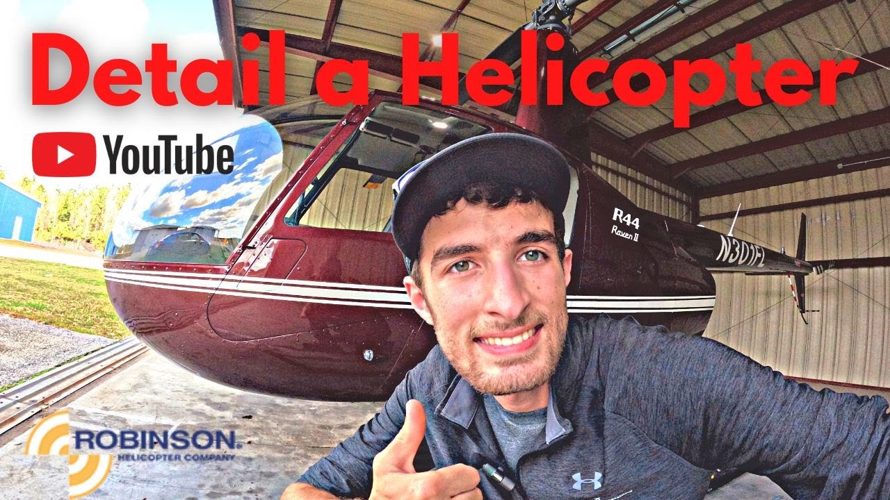 How to Detail a Helicopter//Washing an R44