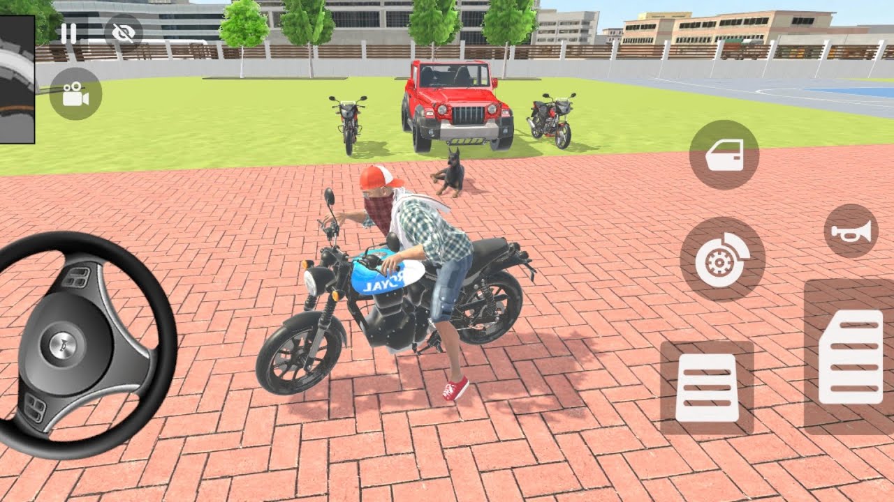 🎮Franklin order by 2️⃣ pulsar 👑  red thar Indian 🇮🇳bike 💥Theft Auto simulator!!!!!!!!!🎮