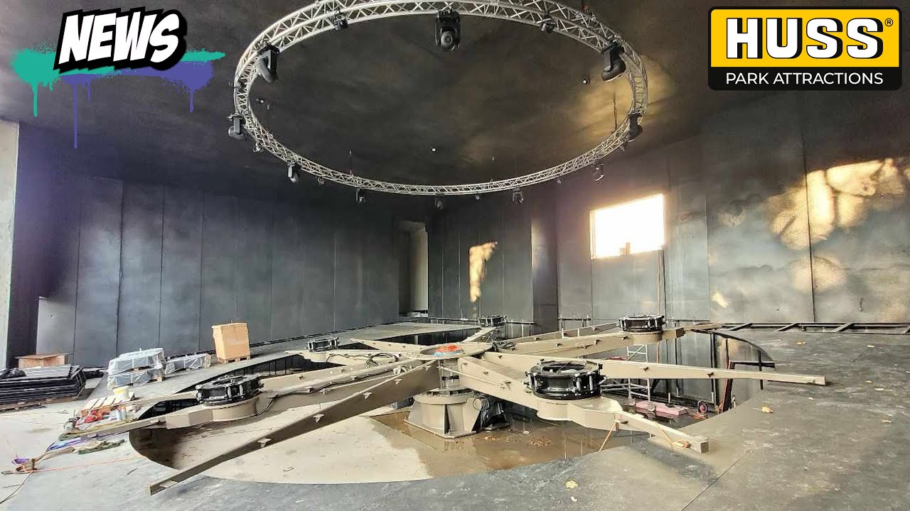 Der erste HUSS Break Dance 5 - Baustellen Update - Prater Wien - Laser Dance - Ride Review