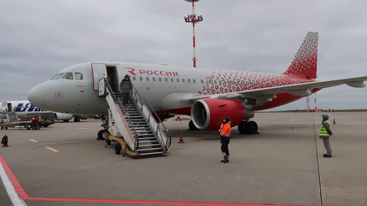 Airbus A319 а/к Россия | Рейс Санкт-Петербург - Москва