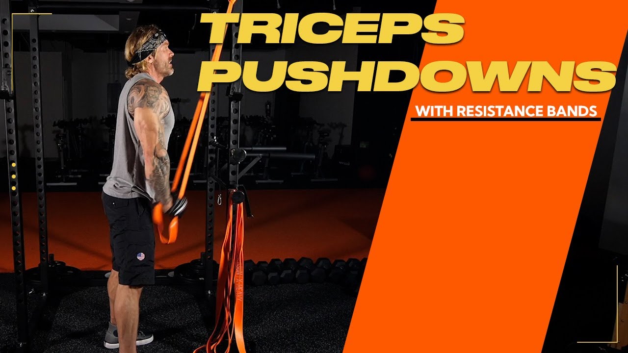 Arms | How To Do Triceps Pushdowns with Resistance Bands
