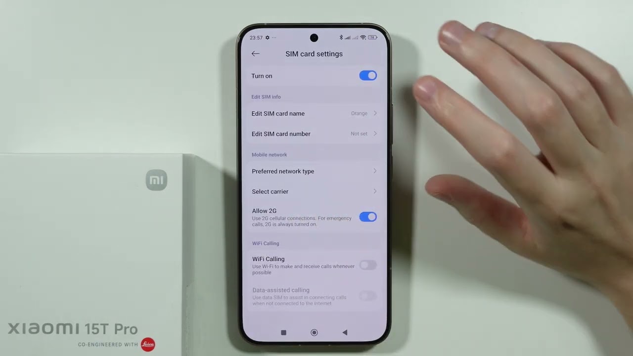 Xiaomi 15T/15T Pro: как включить/выключить 2G-подключение