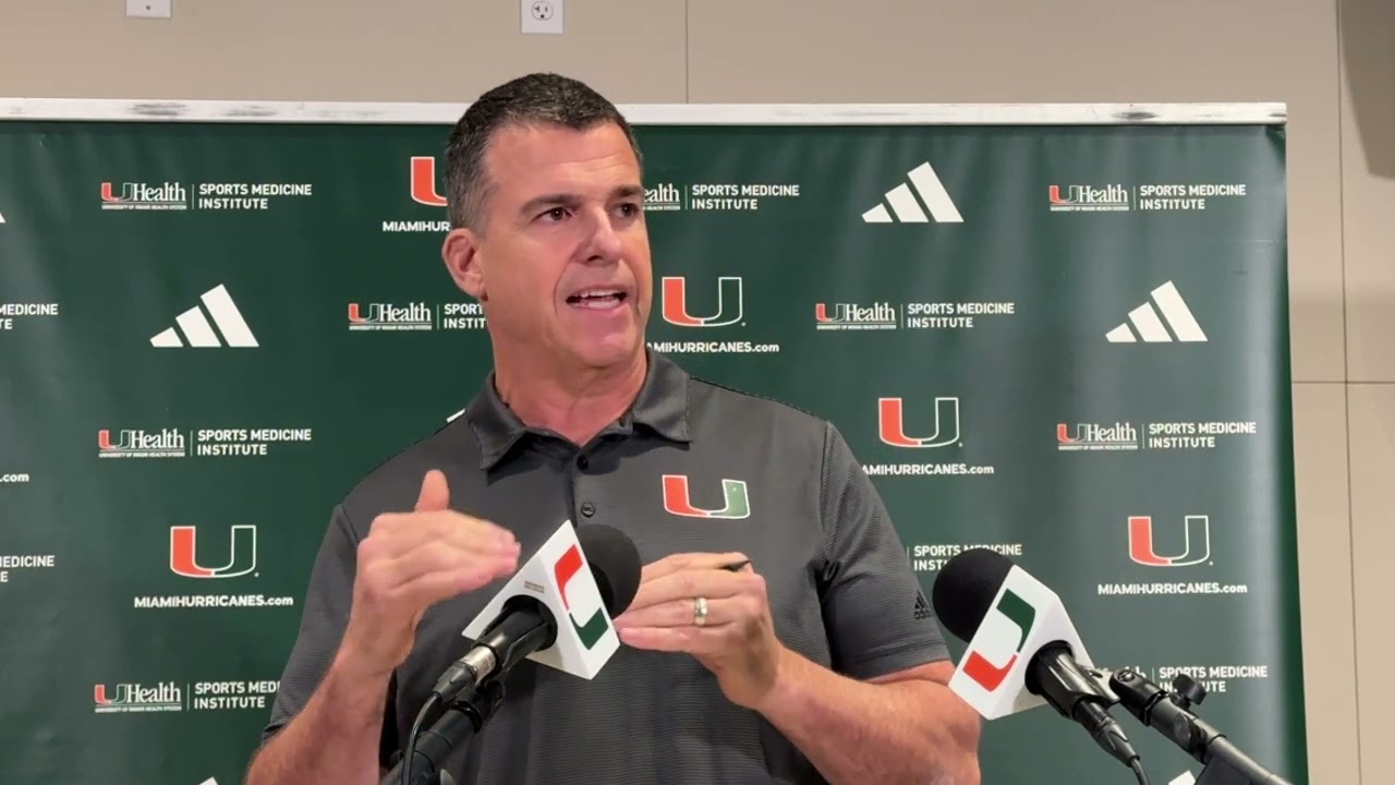 Miami Hurricanes coach Mario Cristobal Jan. 13