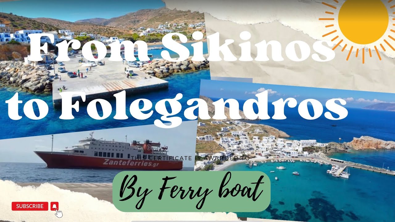 From Sikinos to Folegandros by ferry boat