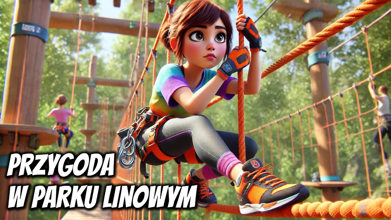 🌞🌲 Ela i niezapomniana przygoda w parku linowym - Bajka do słuchania na dobranoc 🎧