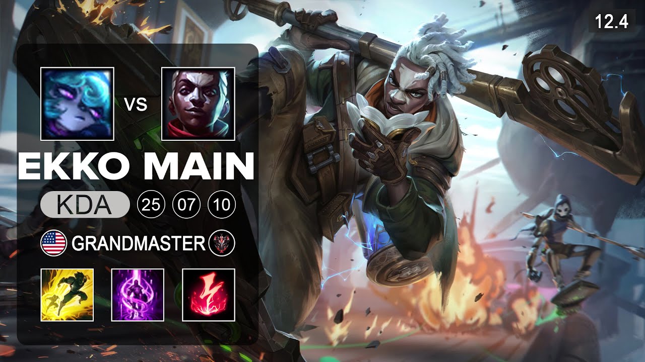 Ekko Mid vs Vex - NA Grandmaster - Season 12 Patch 12.4