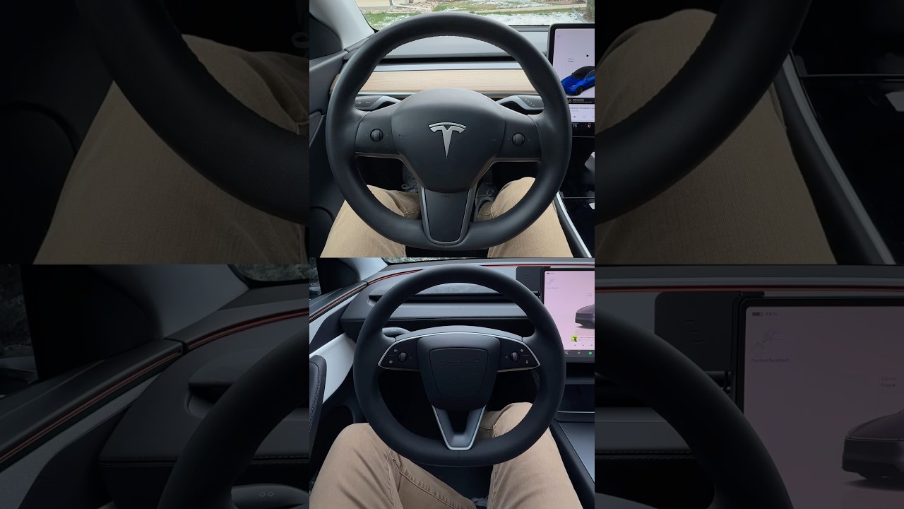 The Differences Between the Old & New Model Y Steering Wheels 😳🤯