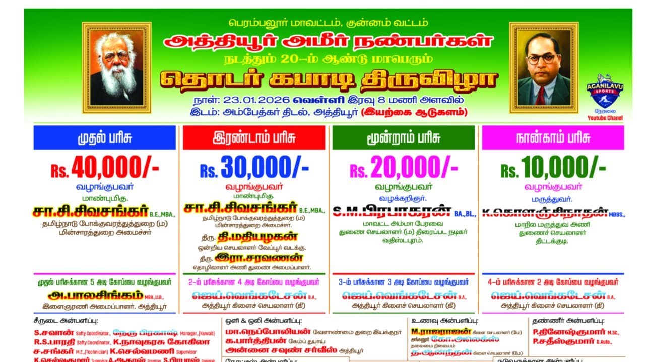 ROUND-2 | ATHIYUR AMEER BRO'S   vs SPARTANS ATHIYUR  |  #ATHIYUR PERAMBALURE(DT)