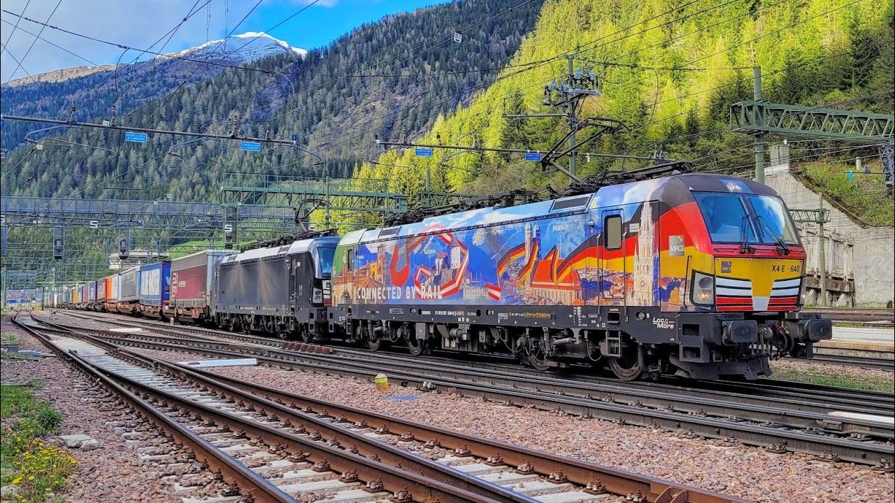 Bahnverkehr in Brenner/Brennero (15.05.2023)