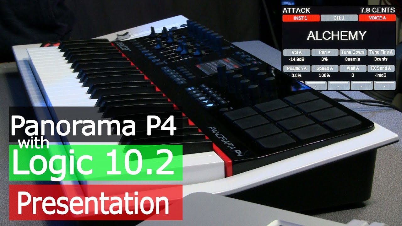 Nektar Panorama P4 Logic Pro 10.2 + Alchemy Integration