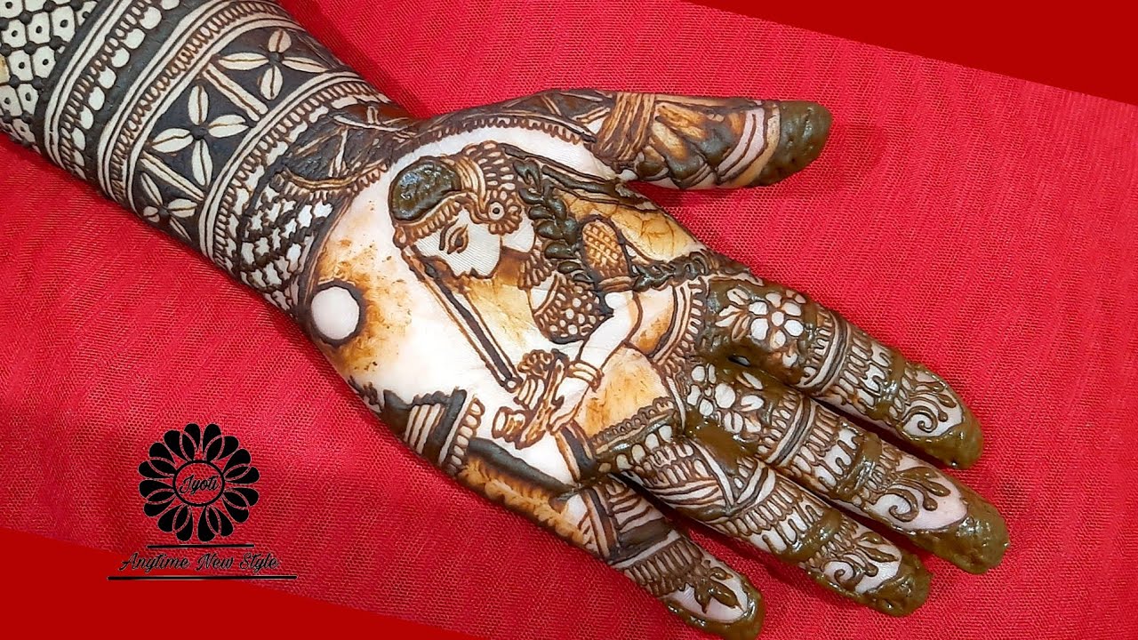 Simple Dulahan Mehandi Design | dulhan mehndi design | bride making using henna| karwachauth mehandi