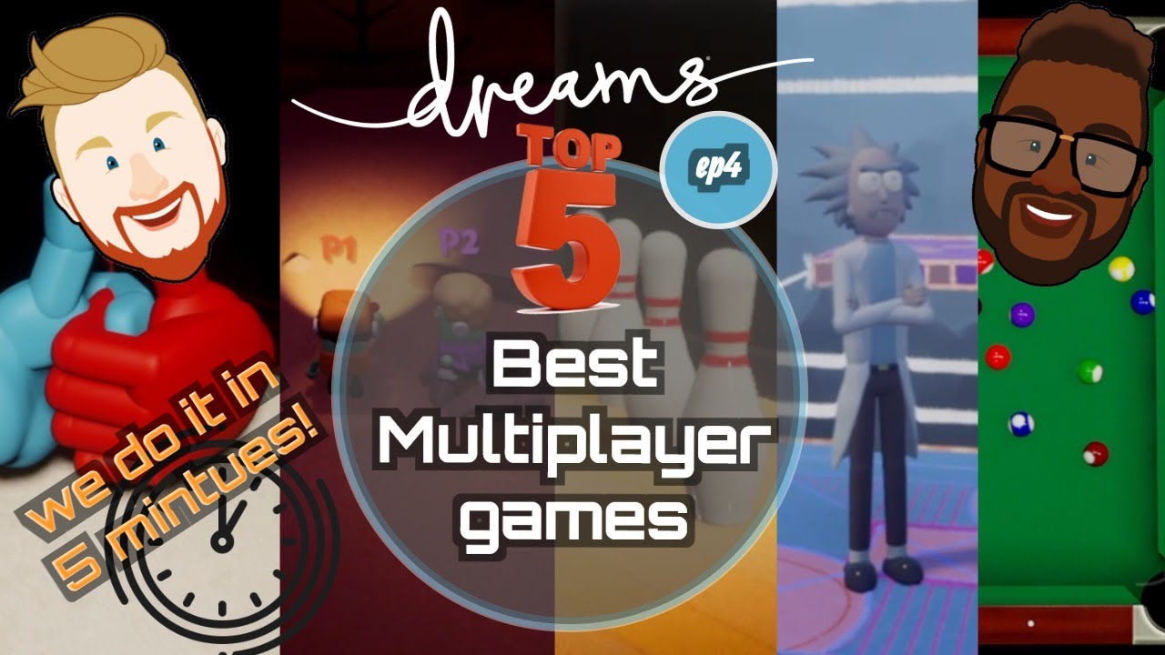 Top 5 Co-Op Multiplayer Games on Dreams PS4 Gameplay In 5 minutes