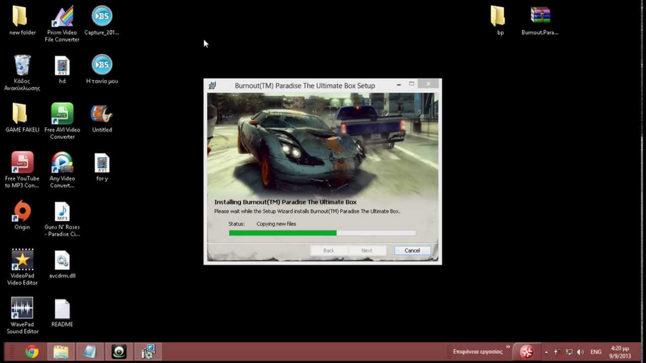 how to install burnout paradise the ultimate box pc