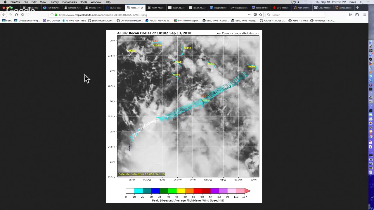 CIMSS Weather Briefing - Hurricane Florence, September 13, 2018