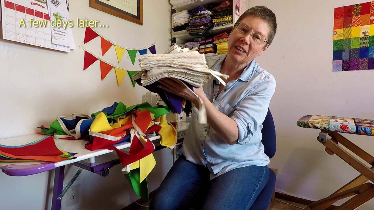 Cheap and easy rainbow bunting tutorial